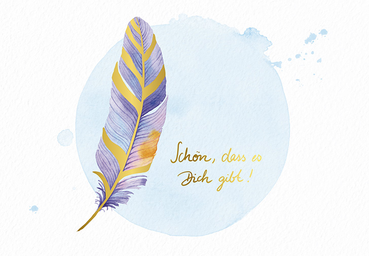 FEDERfein Klappkarte