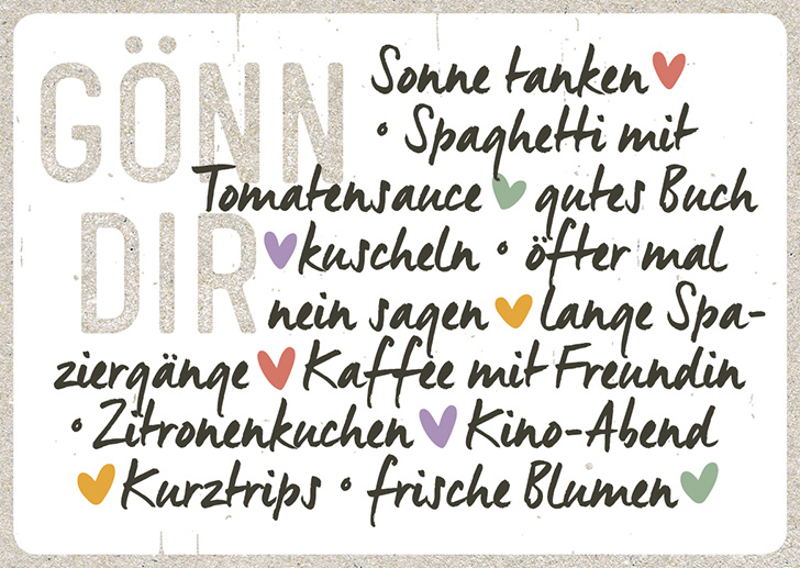 Happy Life Postkarte